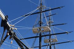 18A Replica Of The HMS Beagle Fitzroy Darwin Ship From The Front At Museo Nao Victoria Near Punta Arenas Chile